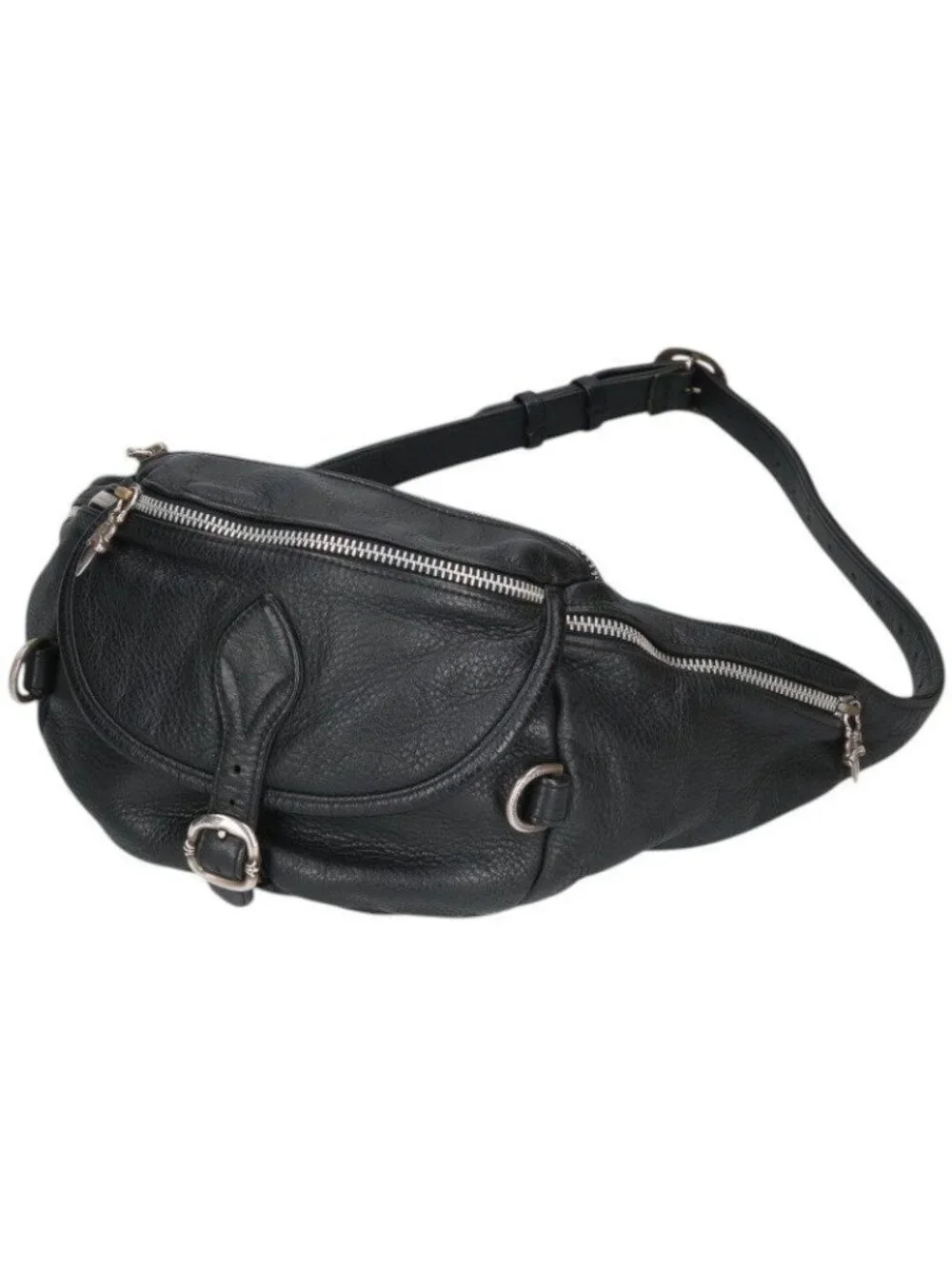 Chrome Hearts 1 Snat Pack Dagger Zip Gun Slinger Belt Leather Bag